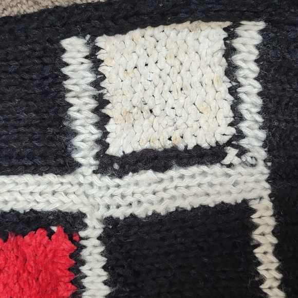 Diane Von Furstenberg Checkered Wool Jumper Sweater - Picture 4 of 8